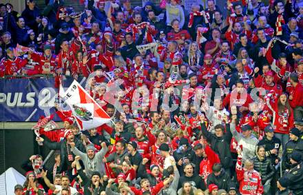 EBEL. Eishockey Bundesliga. VSV gegen KAC. Fans  (KAC). Villach, am 20.12.2022.
Foto: Kuess
www.qspictures.net
---
pressefotos, pressefotografie, kuess, qs, qspictures, sport, bild, bilder, bilddatenbank