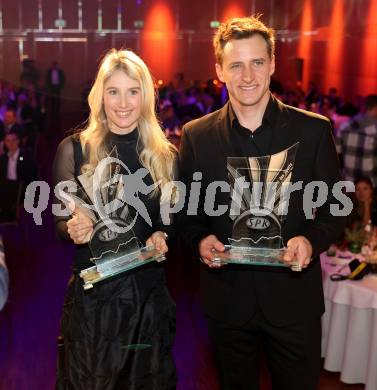 Nacht des Sports. Sportgala. Sportler des Jahres 2022.      Anna Gasser, Matthias Mayer. Velden, am 21.12.2022.
Foto: Kuess
www.qspictures.net


---
pressefotos, pressefotografie, kuess, qs, qspictures, sport, bild, bilder, bilddatenbank