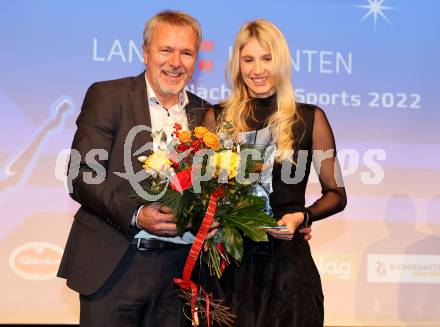 Nacht des Sports. Sportgala. Sportler des Jahres 2022.   Marijan Velik, Anna Gasser   . Velden, am 21.12.2022.
Foto: Kuess
www.qspictures.net


---
pressefotos, pressefotografie, kuess, qs, qspictures, sport, bild, bilder, bilddatenbank