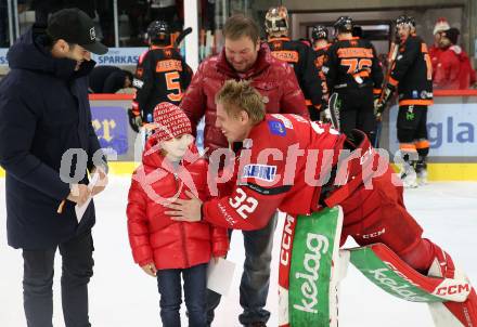 EBEL. Eishockey Bundesliga. EC KAC gegen  Moser Medical Graz99ers.  Spieler des Abends Sebastia Dahm (KAC). Klagenfurt, am 23.12.2022.
Foto: Kuess
www.qspictures.net
---
pressefotos, pressefotografie, kuess, qs, qspictures, sport, bild, bilder, bilddatenbank