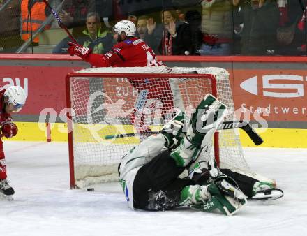 EBEL. Eishockey Bundesliga. EC KAC gegen  HK SZ Olimpija Ljubljana.  Torjubel Rok Ticar (KAC). Klagenfurt, am 3.1.2023.
Foto: Kuess
www.qspictures.net
---
pressefotos, pressefotografie, kuess, qs, qspictures, sport, bild, bilder, bilddatenbank