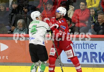 EBEL. Eishockey Bundesliga. EC KAC gegen  HK SZ Olimpija Ljubljana.  Thomas Hundertpfund,  (KAC), Joona Verner Erving   (Ljubljana). Klagenfurt, am 3.1.2023.
Foto: Kuess
www.qspictures.net
---
pressefotos, pressefotografie, kuess, qs, qspictures, sport, bild, bilder, bilddatenbank