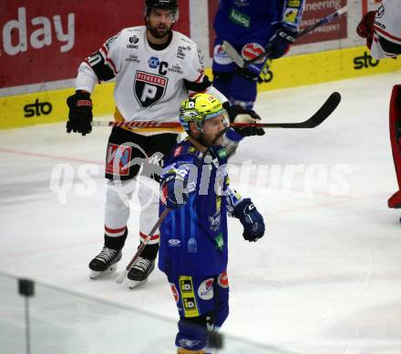 EBEL. Eishockey Bundesliga. EC VSV gegen BEMER Pioneers Vorarlberg.    Torjubel John Hughes,  (VSV). Villach, am 8.1.2023
Foto: Kuess
www.qspictures.net
---
pressefotos, pressefotografie, kuess, qs, qspictures, sport, bild, bilder, bilddatenbank