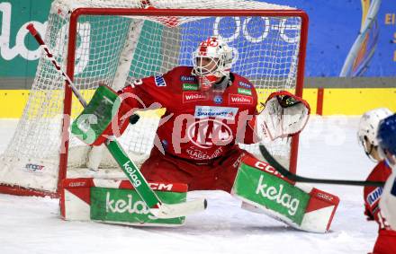 EBEL. Eishockey Bundesliga. EC KAC gegen  HC TIWAG Innsbruck. Sebastian Dahm (KAC). Klagenfurt, am 13.1.2023.
Foto: Kuess
www.qspictures.net
---
pressefotos, pressefotografie, kuess, qs, qspictures, sport, bild, bilder, bilddatenbank