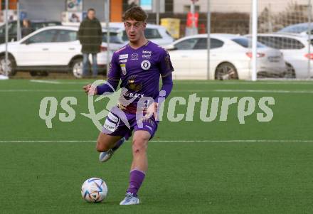 Fussball Testspiel. SK Austria KLagenfurt gegen Voelkermarkt.  Moritz Berg . Klagenfurt, am 14.1.2023.
Foto: Kuess


---
pressefotos, pressefotografie, kuess, qs, qspictures, sport, bild, bilder, bilddatenbank