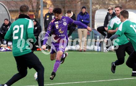 Fussball Testspiel. SK Austria KLagenfurt gegen Voelkermarkt.  Vesel Demaku . Klagenfurt, am 14.1.2023.
Foto: Kuess


---
pressefotos, pressefotografie, kuess, qs, qspictures, sport, bild, bilder, bilddatenbank