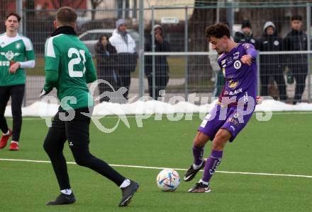 Fussball Testspiel. SK Austria KLagenfurt gegen Voelkermarkt.  Vesel Demaku . Klagenfurt, am 14.1.2023.
Foto: Kuess


---
pressefotos, pressefotografie, kuess, qs, qspictures, sport, bild, bilder, bilddatenbank