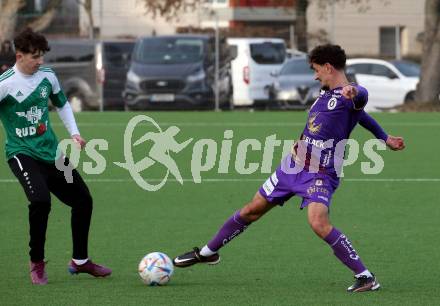 Fussball Testspiel. SK Austria KLagenfurt gegen Voelkermarkt.  Vesel Demaku . Klagenfurt, am 14.1.2023.
Foto: Kuess


---
pressefotos, pressefotografie, kuess, qs, qspictures, sport, bild, bilder, bilddatenbank