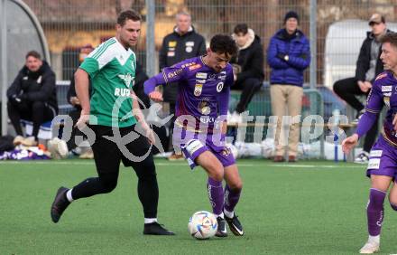 Fussball Testspiel. SK Austria KLagenfurt gegen Voelkermarkt.  Vesel Demaku . Klagenfurt, am 14.1.2023.
Foto: Kuess


---
pressefotos, pressefotografie, kuess, qs, qspictures, sport, bild, bilder, bilddatenbank