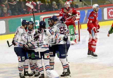 EBEL. Eishockey Bundesliga. EC KAC gegen  Hydro Fehervar AV 19.  Torjubel (Fehervar). Klagenfurt, am 17.1.2023.
Foto: Kuess
www.qspictures.net
---
pressefotos, pressefotografie, kuess, qs, qspictures, sport, bild, bilder, bilddatenbank