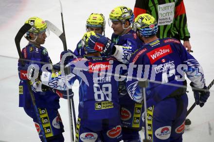 EBEL. Eishockey Bundesliga. EC VSV gegen Graz99ers.  Torjubel Anthony Luciani   (VSV). Villach, am 20.1.2023
Foto: Kuess
www.qspictures.net
---
pressefotos, pressefotografie, kuess, qs, qspictures, sport, bild, bilder, bilddatenbank