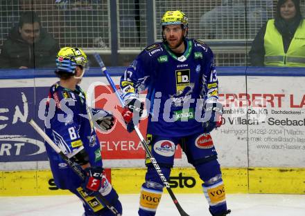 EBEL. Eishockey Bundesliga. EC VSV gegen Graz99ers.   Torjubel Marco Richter, Chris Collins  (VSV). Villach, am 20.1.2023
Foto: Kuess
www.qspictures.net
---
pressefotos, pressefotografie, kuess, qs, qspictures, sport, bild, bilder, bilddatenbank