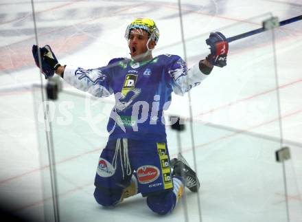 EBEL. Eishockey Bundesliga. EC VSV gegen Graz99ers.   Torjubel Anthony Luciani  (VSV). Villach, am 20.1.2023
Foto: Kuess
www.qspictures.net
---
pressefotos, pressefotografie, kuess, qs, qspictures, sport, bild, bilder, bilddatenbank