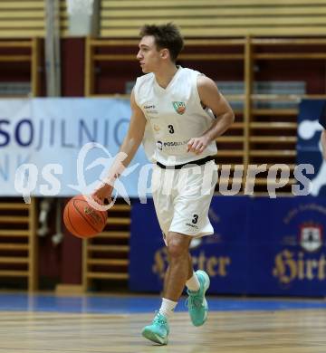 Basketball 2. Liga 2022/2023. Grunddurchgang 13. Runde.  KOS Celovec gegen  Guessing Blackbirds.   Niklas Michel (KOS),. Klagenfurt, am 21.1.2023.
Foto: Kuess
www.qspictures.net
---
pressefotos, pressefotografie, kuess, qs, qspictures, sport, bild, bilder, bilddatenbank