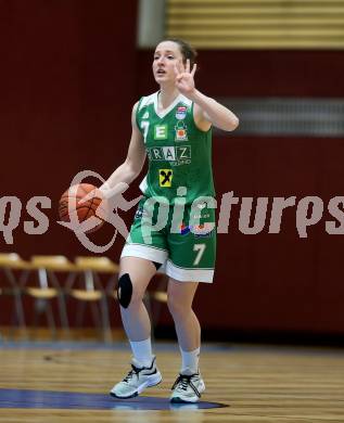 Basketball Damen Superliga. Grunddurchgang 11. Runde. KOS Celovec Damen gegen UBI Graz. Simone Schwarzinger  (Graz). Klagenfurt, 21.1.2023.
Foto: Kuess
---
pressefotos, pressefotografie, kuess, qs, qspictures, sport, bild, bilder, bilddatenbank