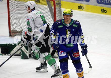 EBEL. Eishockey Bundesliga. EC VSV gegen HK SZ Olimpija Ljubljana.  Torjubel Nicolas Rivett-Mattinen   (VSV).  Villach, am 22.1.2023
Foto: Kuess
www.qspictures.net
---
pressefotos, pressefotografie, kuess, qs, qspictures, sport, bild, bilder, bilddatenbank