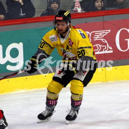 EBEL. Eishockey Bundesliga. EC KAC gegen  spusu Vienna Capitals. Nico Brunner  (Vienna Capitals). Klagenfurt, am 27.1.2023.
Foto: Kuess
www.qspictures.net
---
pressefotos, pressefotografie, kuess, qs, qspictures, sport, bild, bilder, bilddatenbank