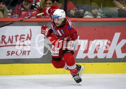 EBEL. Eishockey Bundesliga. EC KAC gegen  spusu Vienna Capitals.   Manuel Ganahl  (KAC).  Klagenfurt, am 27.1.2023.
Foto: Kuess
www.qspictures.net
---
pressefotos, pressefotografie, kuess, qs, qspictures, sport, bild, bilder, bilddatenbank