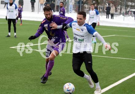 Fussball Testspiel. SK Austria Klagenfurt gegen Treibach.  Kosmas Gkezos  (Klagenfurt). Klagenfurt, am 28.1.2023.
Foto: Kuess


---
pressefotos, pressefotografie, kuess, qs, qspictures, sport, bild, bilder, bilddatenbank