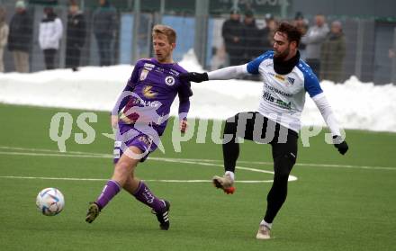 Fussball Testspiel. SK Austria Klagenfurt gegen Treibach. Christopher CVetko   (Klagenfurt). Klagenfurt, am 28.1.2023.
Foto: Kuess


---
pressefotos, pressefotografie, kuess, qs, qspictures, sport, bild, bilder, bilddatenbank