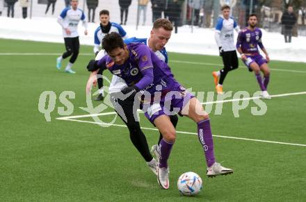 Fussball Testspiel. SK Austria Klagenfurt gegen Treibach.  Sebastian Guerra Soto  (Klagenfurt). Klagenfurt, am 28.1.2023.
Foto: Kuess


---
pressefotos, pressefotografie, kuess, qs, qspictures, sport, bild, bilder, bilddatenbank