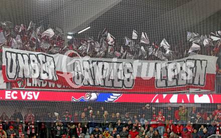 EBEL. Eishockey Bundesliga. EC KAC gegen VSV.    Fans (KAC).  Klagenfurt, am 29.1.2023.
Foto: Kuess
www.qspictures.net
---
pressefotos, pressefotografie, kuess, qs, qspictures, sport, bild, bilder, bilddatenbank