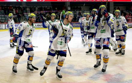 EBEL. Eishockey Bundesliga. EC KAC gegen VSV.  Jubel VSV. Klagenfurt, am 29.1.2023.
Foto: Kuess
www.qspictures.net
---
pressefotos, pressefotografie, kuess, qs, qspictures, sport, bild, bilder, bilddatenbank