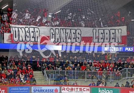 EBEL. Eishockey Bundesliga. EC KAC gegen VSV.    Fans (KAC).  Klagenfurt, am 29.1.2023.
Foto: Kuess
www.qspictures.net
---
pressefotos, pressefotografie, kuess, qs, qspictures, sport, bild, bilder, bilddatenbank