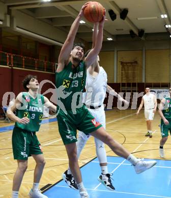 Basketball 2. Liga 2022/2023. Grunddurchgang 15. Runde.  KOS Celovec gegen Dornbirn Lions.  Stefan Blazevic  (KOS),  Jaksa Sola (Dornbirn). Klagenfurt, am 4.2.2023.
Foto: Kuess
www.qspictures.net
---
pressefotos, pressefotografie, kuess, qs, qspictures, sport, bild, bilder, bilddatenbank