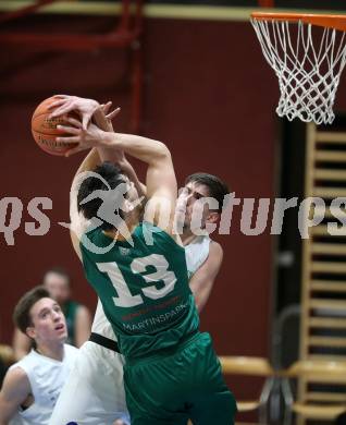 Basketball 2. Liga 2022/2023. Grunddurchgang 15. Runde.  KOS Celovec gegen Dornbirn Lions.  Stefan Blazevic  (KOS), Jaksa Sola  (Dornbirn). Klagenfurt, am 4.2.2023.
Foto: Kuess
www.qspictures.net
---
pressefotos, pressefotografie, kuess, qs, qspictures, sport, bild, bilder, bilddatenbank