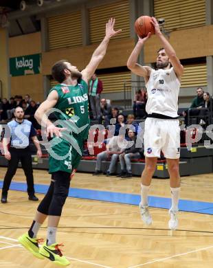 Basketball 2. Liga 2022/2023. Grunddurchgang 15. Runde.  KOS Celovec gegen Dornbirn Lions.  Dalibor Cevriz  (KOS),   Filip Kamenov (Dornbirn). Klagenfurt, am 4.2.2023.
Foto: Kuess
www.qspictures.net
---
pressefotos, pressefotografie, kuess, qs, qspictures, sport, bild, bilder, bilddatenbank