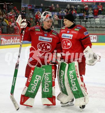 EBEL. Eishockey Bundesliga. EC KAC gegen Asiago Hockey.   SEbastian Dahm, Val Usnik  (KAC).  Klagenfurt, am 5.2.2023.
Foto: Kuess
www.qspictures.net
---
pressefotos, pressefotografie, kuess, qs, qspictures, sport, bild, bilder, bilddatenbank