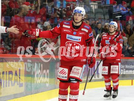 EBEL. Eishockey Bundesliga. EC KAC gegen Asiago Hockey.  David Maier, Nikolaus Kraus   (KAC).  Klagenfurt, am 5.2.2023.
Foto: Kuess
www.qspictures.net
---
pressefotos, pressefotografie, kuess, qs, qspictures, sport, bild, bilder, bilddatenbank