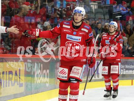 EBEL. Eishockey Bundesliga. EC KAC gegen Asiago Hockey.  David Maier, Nikolaus Kraus   (KAC).  Klagenfurt, am 5.2.2023.
Foto: Kuess
www.qspictures.net
---
pressefotos, pressefotografie, kuess, qs, qspictures, sport, bild, bilder, bilddatenbank