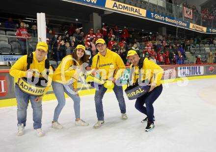 EBEL. Eishockey Bundesliga. EC KAC gegen HCB Suedtirol Alperia.  Admiral T-Shirt-Booster-Show. Klagenfurt, am 17.2.2023.
Foto: Kuess
www.qspictures.net
---
pressefotos, pressefotografie, kuess, qs, qspictures, sport, bild, bilder, bilddatenbank