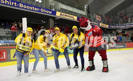 EBEL. Eishockey Bundesliga. EC KAC gegen HCB Suedtirol Alperia.  Admiral T-Shirt-Booster-Show. Klagenfurt, am 17.2.2023.
Foto: Kuess
www.qspictures.net
---
pressefotos, pressefotografie, kuess, qs, qspictures, sport, bild, bilder, bilddatenbank