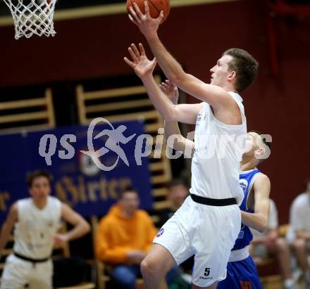 Basketball 2. Liga 2022/2023. Grunddurchgang 17. Runde.  KOS Celovec gegen Kufstein Towers. Andi Smrtnik (KOS). Klagenfurt, am 18.2.2023.
Foto: Kuess
www.qspictures.net
---
pressefotos, pressefotografie, kuess, qs, qspictures, sport, bild, bilder, bilddatenbank