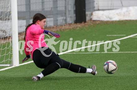 Fussball Testspiel Frauen. SK Austria Klagenfurt gegen FC Bergheim.  Kimberly Prutej (Klagenfurt). Klagenfurt, am 18.2.2023.
Foto: Kuess
---
pressefotos, pressefotografie, kuess, qs, qspictures, sport, bild, bilder, bilddatenbank