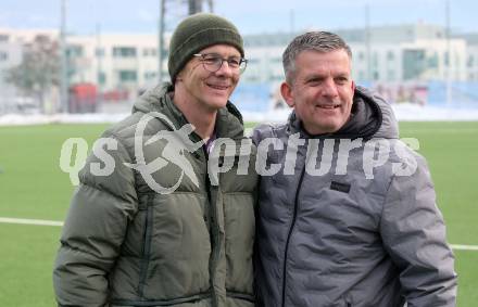 Fussball Testspiel Frauen. SK Austria Klagenfurt gegen FC Bergheim.  Herbert Matschek, Matthias Imhof (Klagenfurt). Klagenfurt, am 18.2.2023.
Foto: Kuess
---
pressefotos, pressefotografie, kuess, qs, qspictures, sport, bild, bilder, bilddatenbank