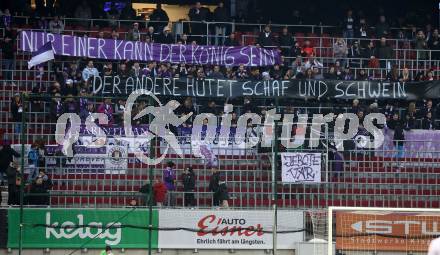 Fussball Bundesliga. SK Austria Klagenfurt gegen RZ Pellets WAC. Fans  (Klagenfurt). Klagenfurt, am 18.2.2023.
Foto: Kuess
---
pressefotos, pressefotografie, kuess, qs, qspictures, sport, bild, bilder, bilddatenbank