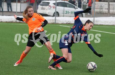 Fussball Testspiel Frauen. SK Austria Klagenfurt gegen FC Bergheim.  Sarah Lang (Klagenfurt). Klagenfurt, am 18.2.2023.
Foto: Kuess
---
pressefotos, pressefotografie, kuess, qs, qspictures, sport, bild, bilder, bilddatenbank