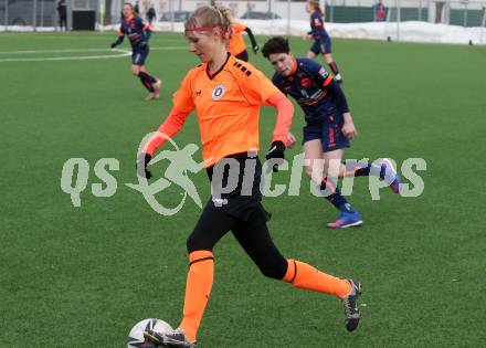 Fussball Testspiel Frauen. SK Austria Klagenfurt gegen FC Bergheim.  Franziska Markof (Klagenfurt). Klagenfurt, am 18.2.2023.
Foto: Kuess
---
pressefotos, pressefotografie, kuess, qs, qspictures, sport, bild, bilder, bilddatenbank