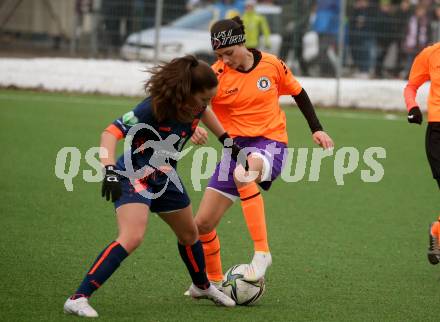 Fussball Testspiel Frauen. SK Austria Klagenfurt gegen FC Bergheim. Valentina Charlotte Eberhart  (Klagenfurt). Klagenfurt, am 18.2.2023.
Foto: Kuess
---
pressefotos, pressefotografie, kuess, qs, qspictures, sport, bild, bilder, bilddatenbank