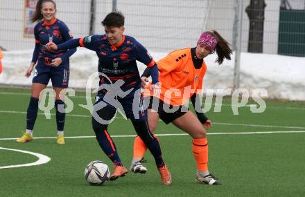 Fussball Testspiel Frauen. SK Austria Klagenfurt gegen FC Bergheim.  Johanna Fritz (Klagenfurt). Klagenfurt, am 18.2.2023.
Foto: Kuess
---
pressefotos, pressefotografie, kuess, qs, qspictures, sport, bild, bilder, bilddatenbank