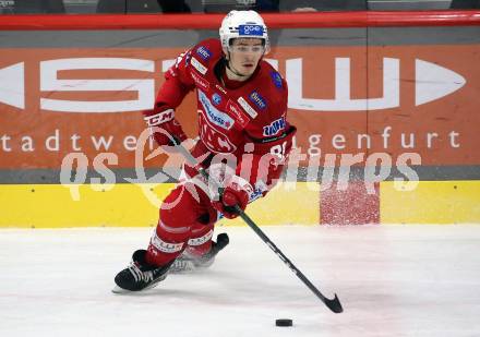 EBEL. Eishockey Bundesliga. EC KAC gegen BEMER Pioneers Vorarlberg.   Nikolaus Kraus  (KAC).  Klagenfurt, am 21.2.2023.
Foto: Kuess
www.qspictures.net
---
pressefotos, pressefotografie, kuess, qs, qspictures, sport, bild, bilder, bilddatenbank