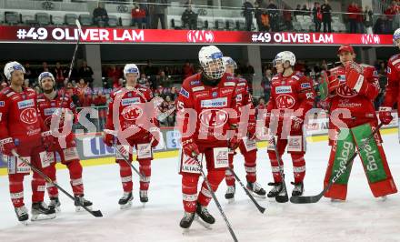 EBEL. Eishockey Bundesliga. EC KAC gegen BEMER Pioneers Vorarlberg.   Oliver Lam  (KAC).  Klagenfurt, am 21.2.2023.
Foto: Kuess
www.qspictures.net
---
pressefotos, pressefotografie, kuess, qs, qspictures, sport, bild, bilder, bilddatenbank