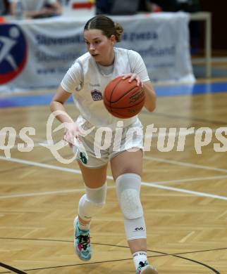 Basketball Damen Superliga. Grunddurchgang 14. Runde. KOS Celovec Damen gegen DBB LZ OOE.  Antonia Ronacher (KOS). Klagenfurt, 25.2.2023.
Foto: Kuess
---
pressefotos, pressefotografie, kuess, qs, qspictures, sport, bild, bilder, bilddatenbank