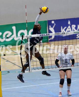 Volleyball. Austrian Volley League Women. ATSC Kelag Wildcats Klagenfurt gegen TI-ROWA-Moser-volley Tirol.   Ehize Omoghibo (Klagenfurt).  Klagenfurt, 4.3.2023
Foto: Kuess


---
pressefotos, pressefotografie, kuess, qs, qspictures, sport, bild, bilder, bilddatenbank