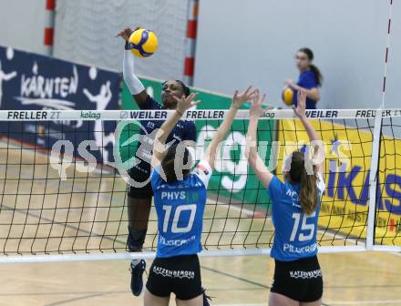 Volleyball. Austrian Volley League Women. ATSC Kelag Wildcats Klagenfurt gegen TI-ROWA-Moser-volley Tirol.   Ehize Omoghibo (Klagenfurt).  Klagenfurt, 4.3.2023
Foto: Kuess


---
pressefotos, pressefotografie, kuess, qs, qspictures, sport, bild, bilder, bilddatenbank