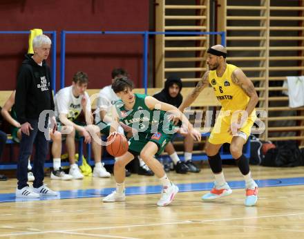 Basketball 2. Liga 2022/2023. Grunddurchgang 19. Runde. Woerthersee Piraten gegen Dornbirn Lions.  Shawn L. Ray  (Piraten), Filip Brajkovic  (Dornbirn). Klagenfurt, am 3.4.2023.
Foto: Kuess
www.qspictures.net
---
pressefotos, pressefotografie, kuess, qs, qspictures, sport, bild, bilder, bilddatenbank